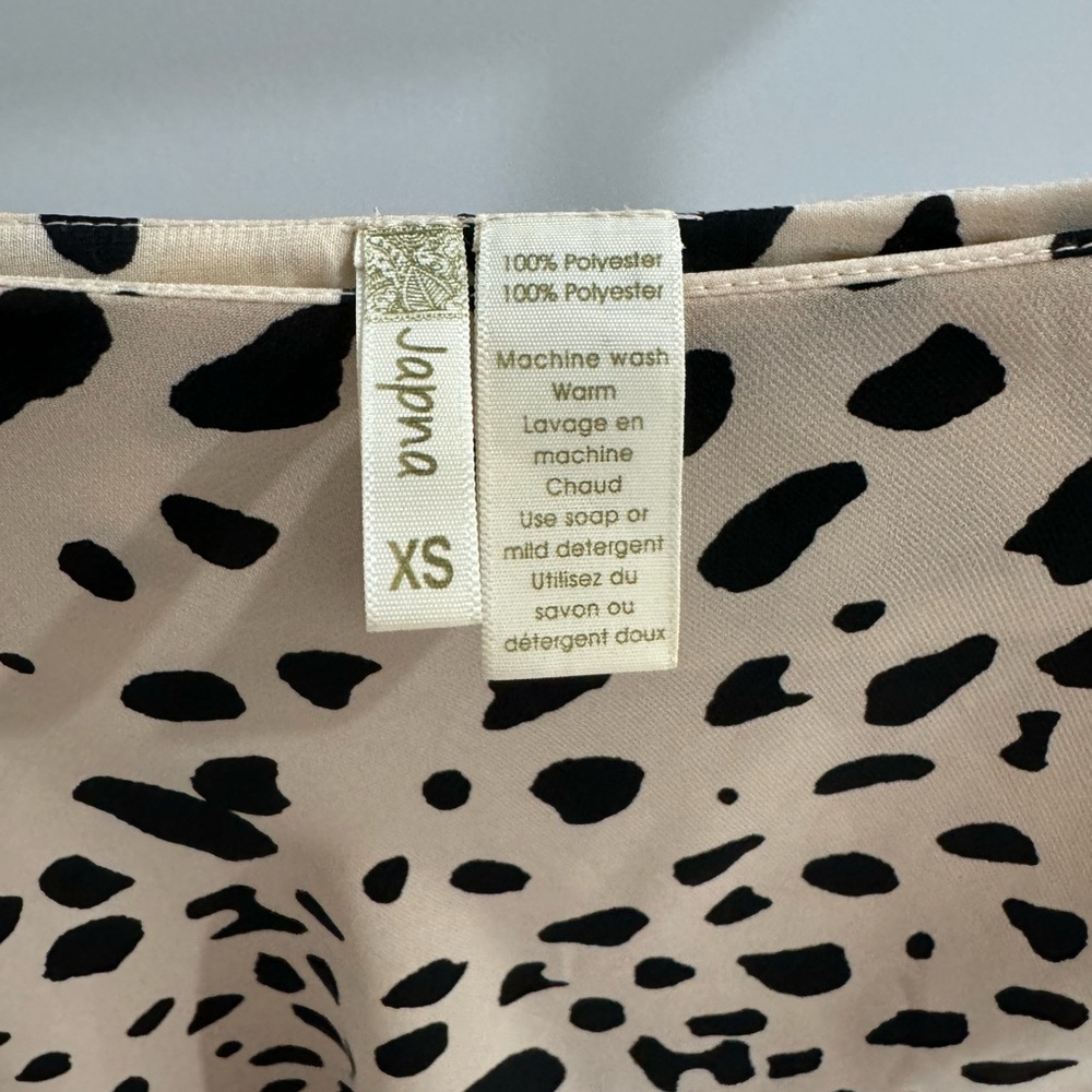 Japna Tan Cheetah Print Midi A-Line Skirt - Picture 2 of 4